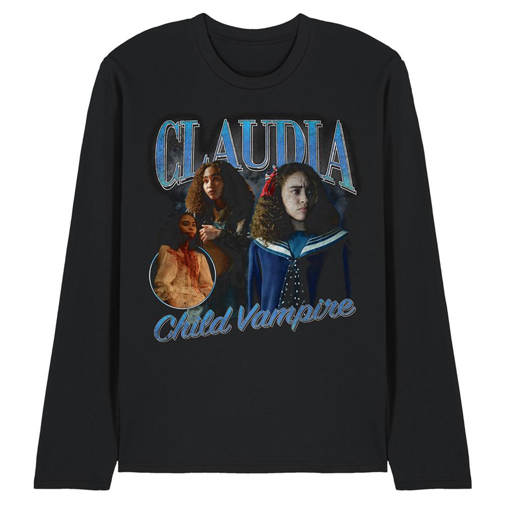 Black - Front - Interview With The Vampire Unisex Adult Claudia Homage Long-Sleeved T-Shirt