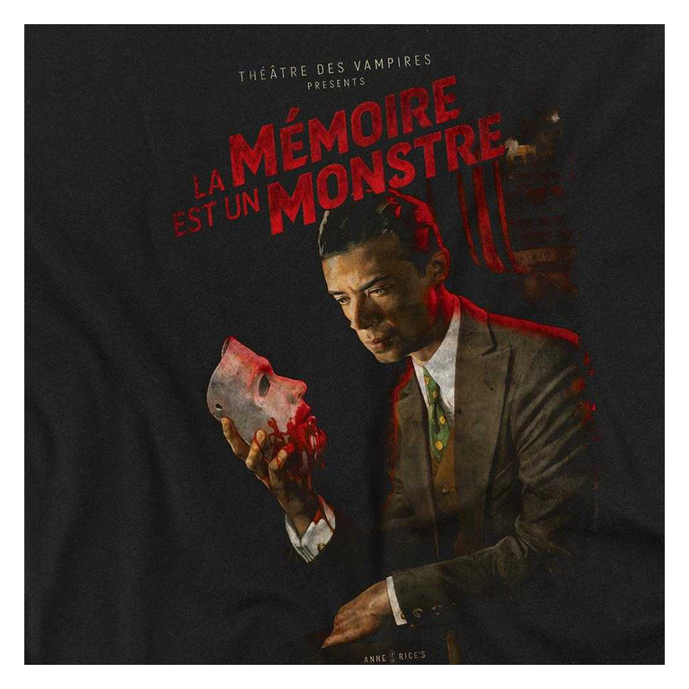 Black - Side - Interview With The Vampire Unisex Adult La Memoire Poster Long-Sleeved T-Shirt