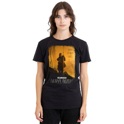 Black - Back - The Walking Dead Unisex Adult Daryl Dixon Poster T-Shirt