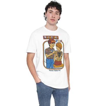 White - Lifestyle - Steven Rhodes Unisex Adult Rainy Day Fun T-Shirt