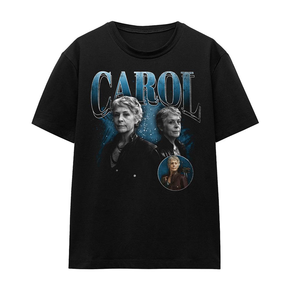 Black - Front - The Walking Dead Womens-Ladies Carol Homage T-Shirt