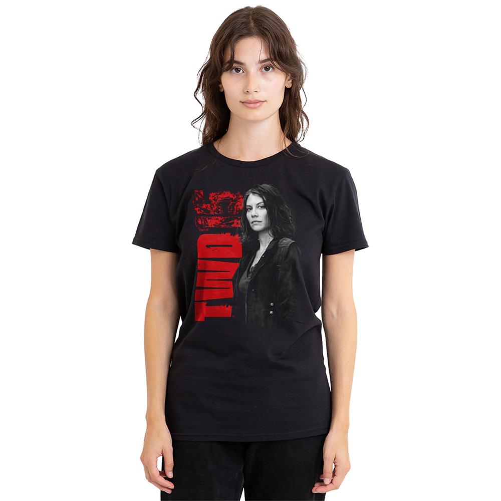 Black - Back - The Walking Dead Womens-Ladies 15 Maggie Greene T-Shirt