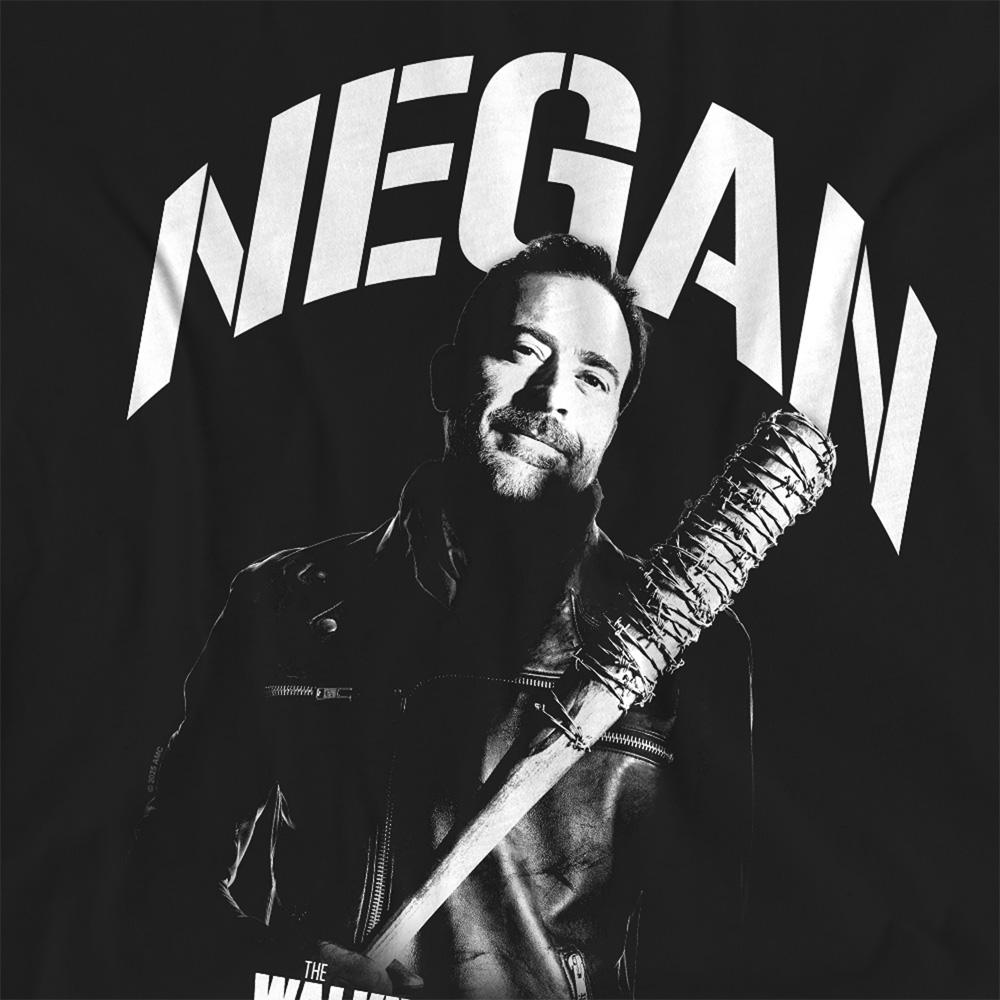 Black - Side - The Walking Dead Womens-Ladies Negan Mono T-Shirt