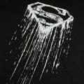 Black-White - Side - Superman Mens Paint T-Shirt