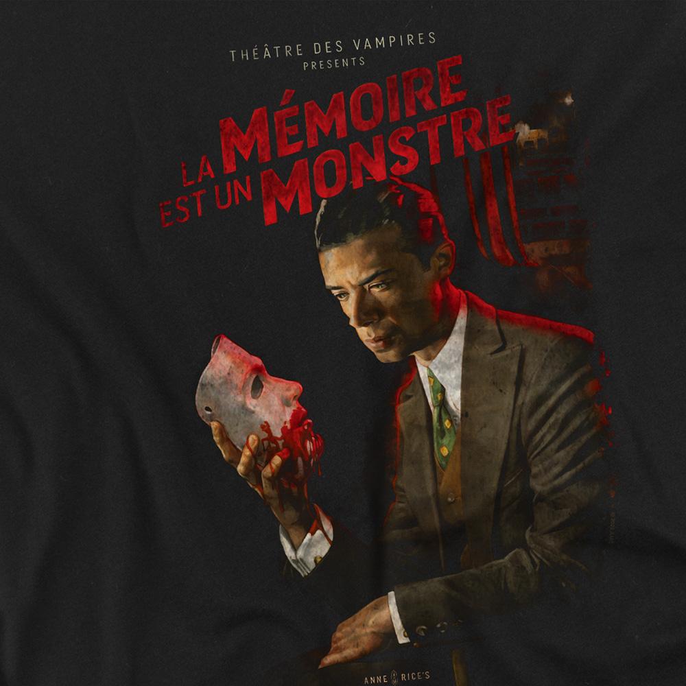 Black - Side - Interview With The Vampire Unisex Adult La Memoire Poster T-Shirt