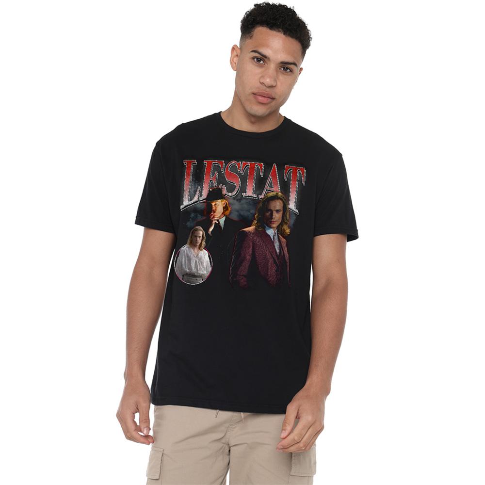 Black - Back - Interview With The Vampire Unisex Adult Lestat Homage T-Shirt