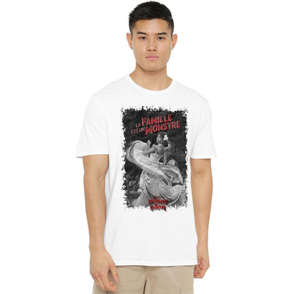 White - Back - Interview With The Vampire Unisex Adult La Famille Mono Poster T-Shirt