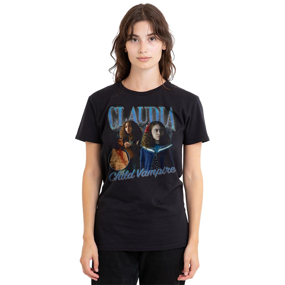 Black - Back - Interview With The Vampire Womens-Ladies Claudia Homage T-Shirt
