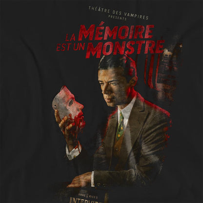 Black - Side - Interview With The Vampire Womens-Ladies La Memoire Poster T-Shirt