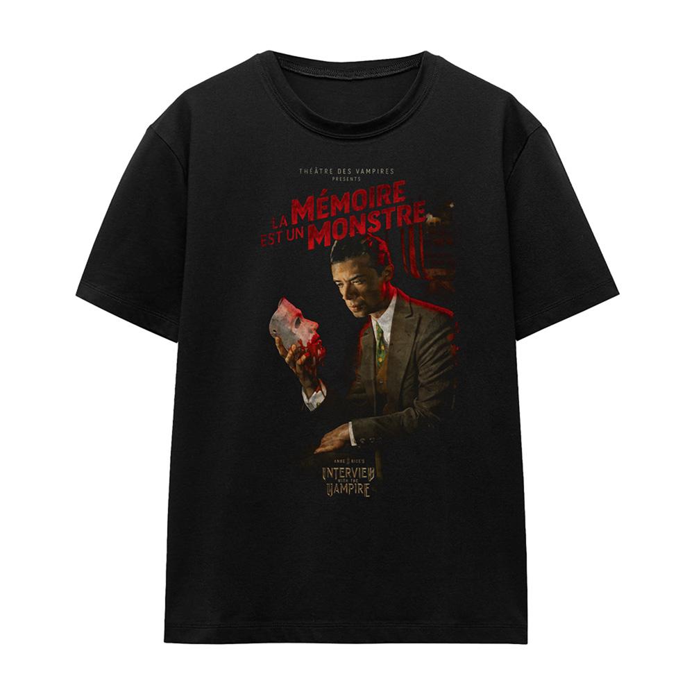 Black - Front - Interview With The Vampire Womens-Ladies La Memoire Poster T-Shirt