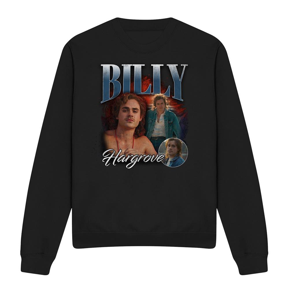 Black - Front - Stranger Things Unisex Adult Billy Homage Sweatshirt