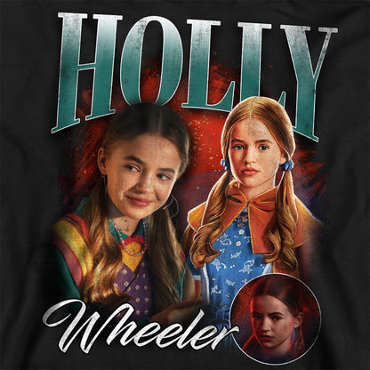 Black - Side - Stranger Things 5 Unisex Adult Holly Homage Sweatshirt