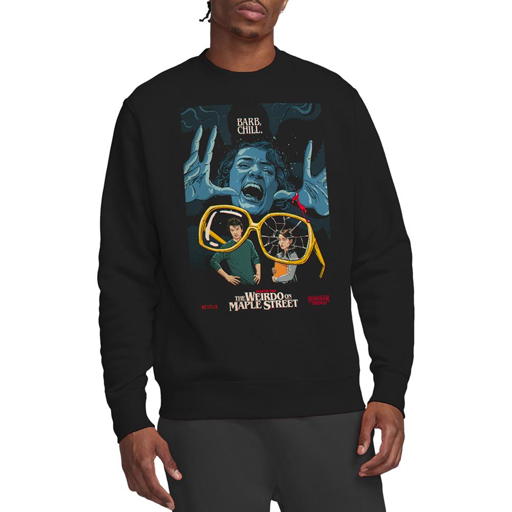 Black - Back - Stranger Things Unisex Adult Butcher Billy Sweatshirt