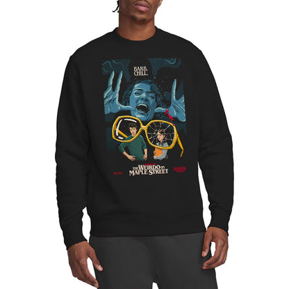 Black - Back - Stranger Things Unisex Adult Butcher Billy Sweatshirt