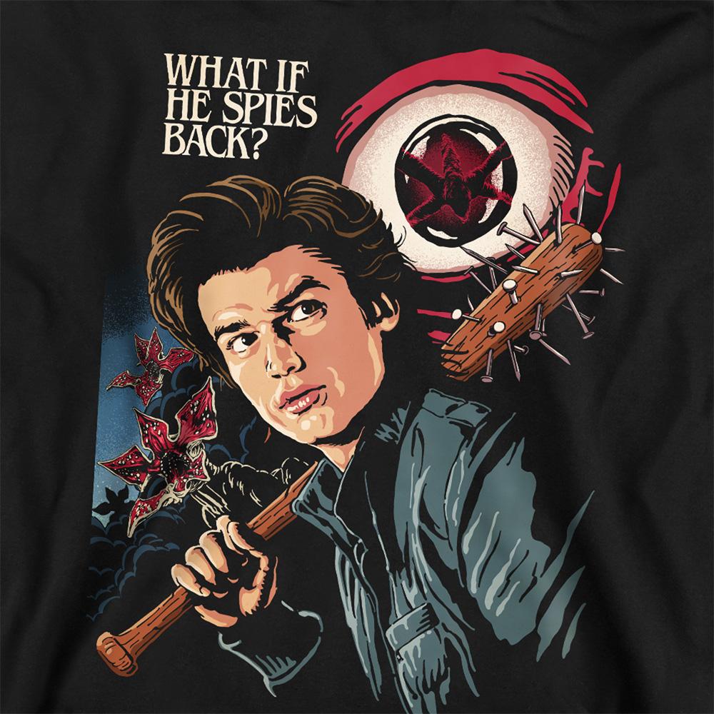 Black - Side - Stranger Things 2 Unisex Adult Butcher Billy Chapter 6 Sweatshirt