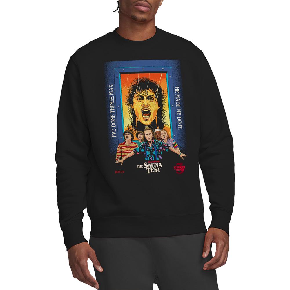 Black - Back - Stranger Things 3 Unisex Adult Butcher Billy Chapter 4 Sweatshirt