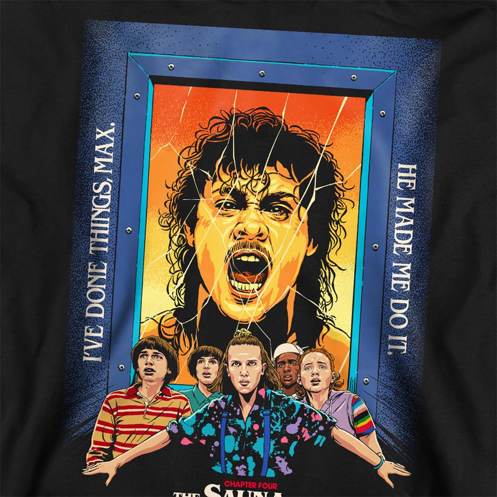 Black - Side - Stranger Things 3 Unisex Adult Butcher Billy Chapter 4 Sweatshirt