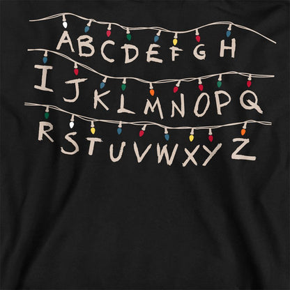 Black - Side - Stranger Things Unisex Adult Lights Sweatshirt