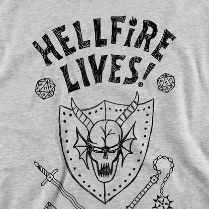 Athletic Heather - Side - Stranger Things Unisex Adult Hellfire Graduation Sweatshirt