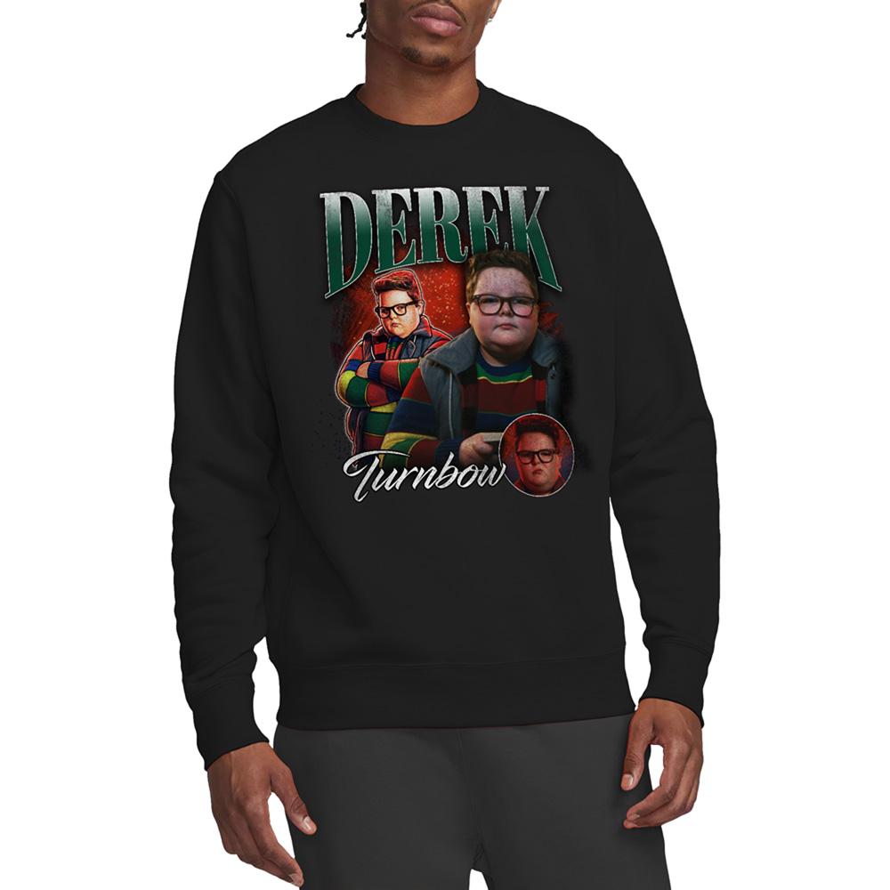 Black - Back - Stranger Things 5 Unisex Adult Derek Turnbow Homage Sweatshirt