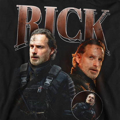 Black - Side - The Walking Dead Unisex Adult The Ones Who Lived Rick Grimes Homage Sweatshirt