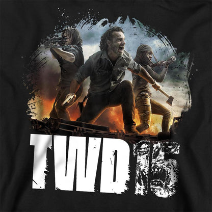 Black - Side - The Walking Dead Unisex Adult Group Pose Sweatshirt