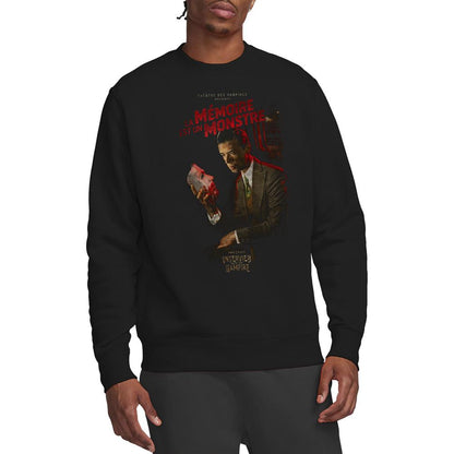 Black - Back - Interview With The Vampire Unisex Adult La Memoire Poster Sweatshirt