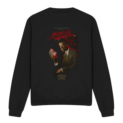 Black - Front - Interview With The Vampire Unisex Adult La Memoire Poster Sweatshirt