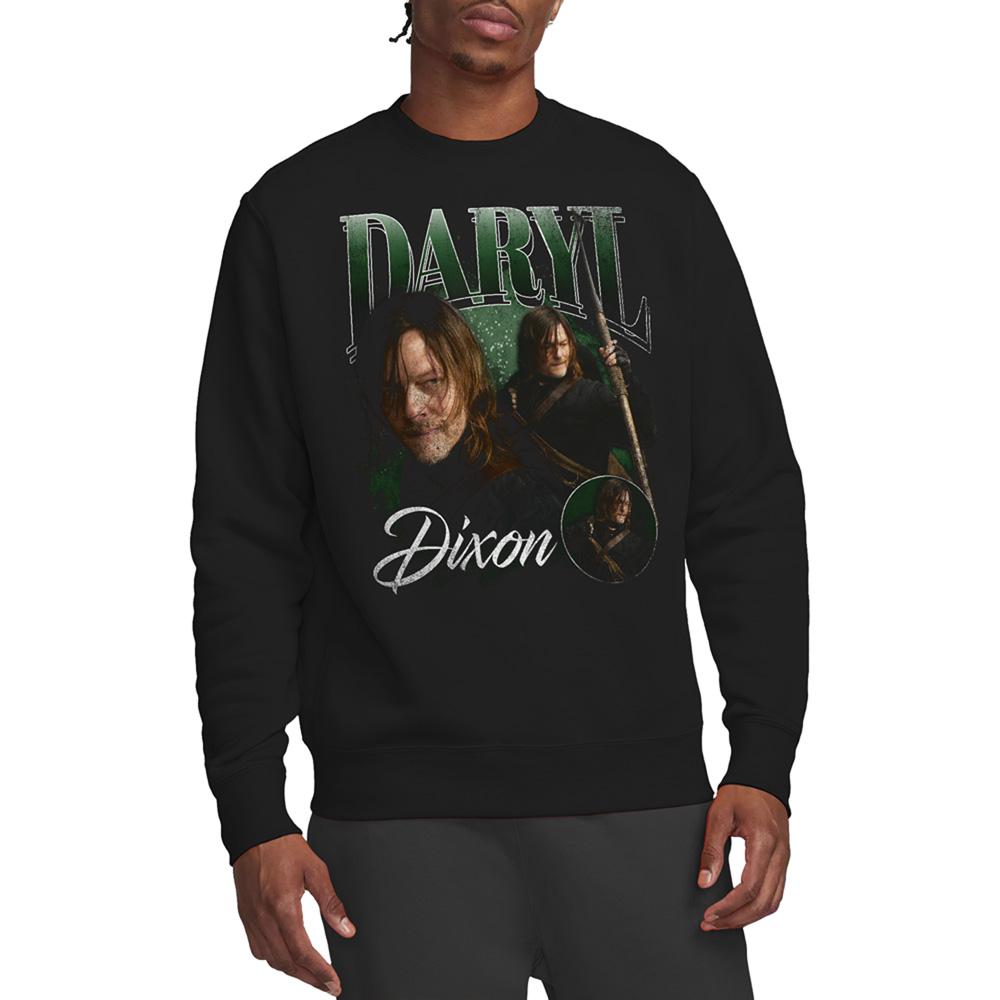 Black - Back - The Walking Dead Unisex Adult Daryl Dixon Homage Sweatshirt