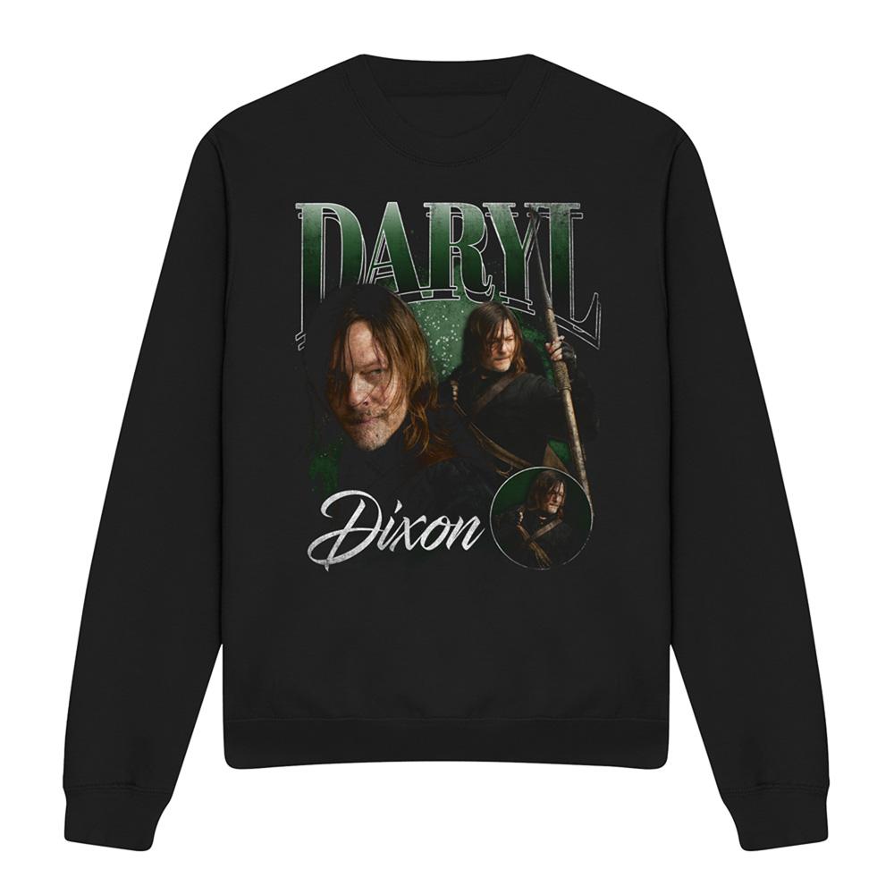 Black - Front - The Walking Dead Unisex Adult Daryl Dixon Homage Sweatshirt