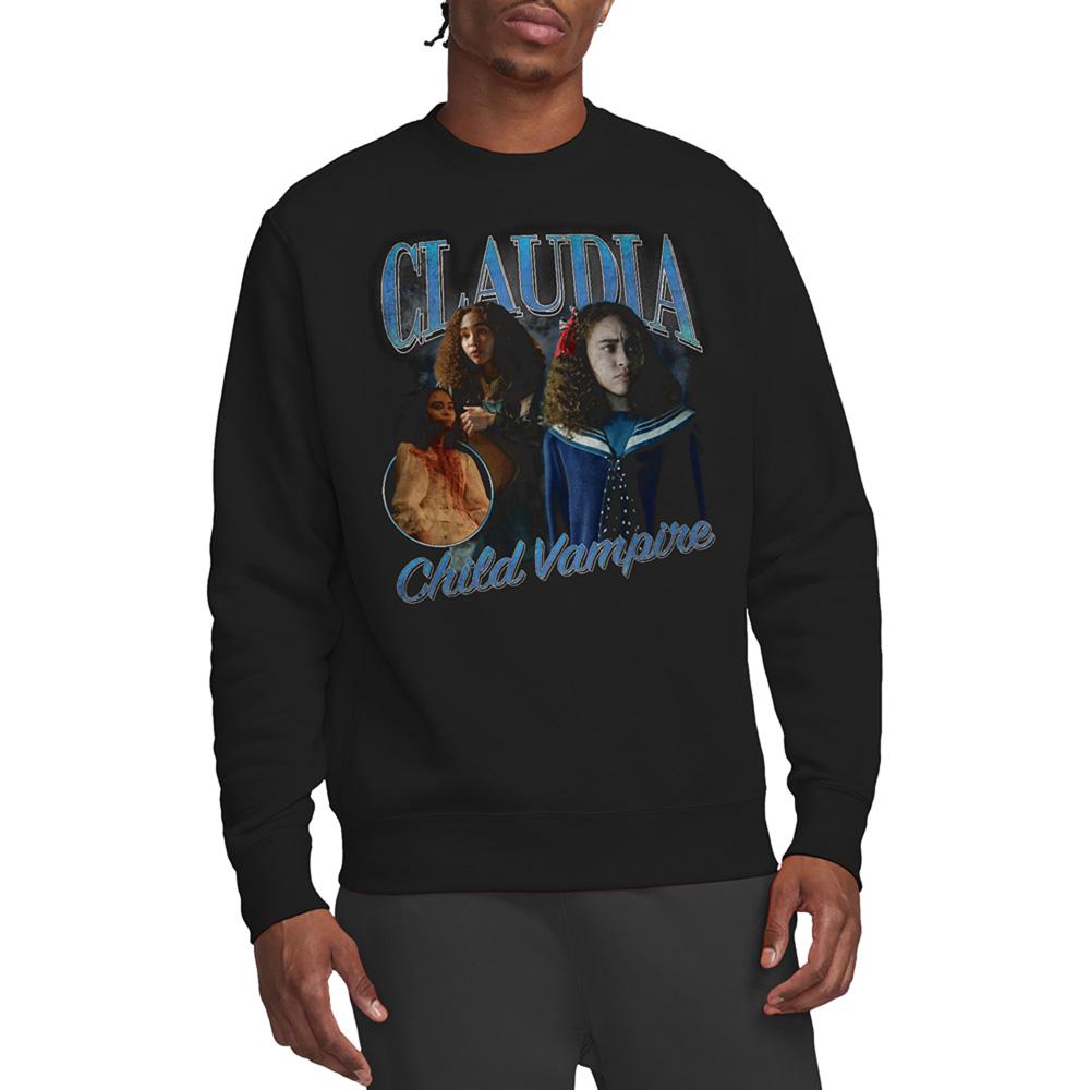 Black - Back - Interview With The Vampire Unisex Adult Claudia Homage Sweatshirt