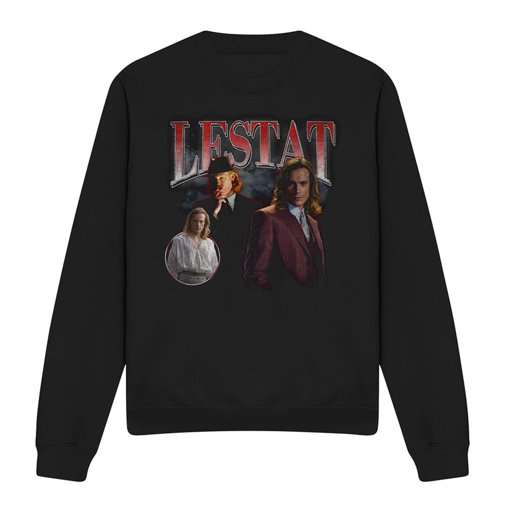 Black - Front - Interview With The Vampire Unisex Adult Lestat Homage Sweatshirt