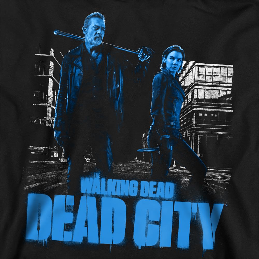 Black - Side - The Walking Dead Unisex Adult Negan & Maggie Monotone Sweatshirt
