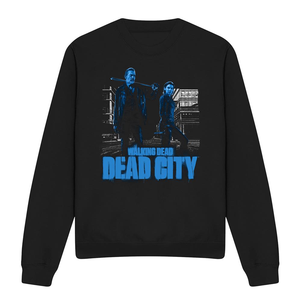 Black - Front - The Walking Dead Unisex Adult Negan & Maggie Monotone Sweatshirt