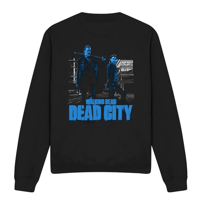Black - Front - The Walking Dead Unisex Adult Negan & Maggie Monotone Sweatshirt