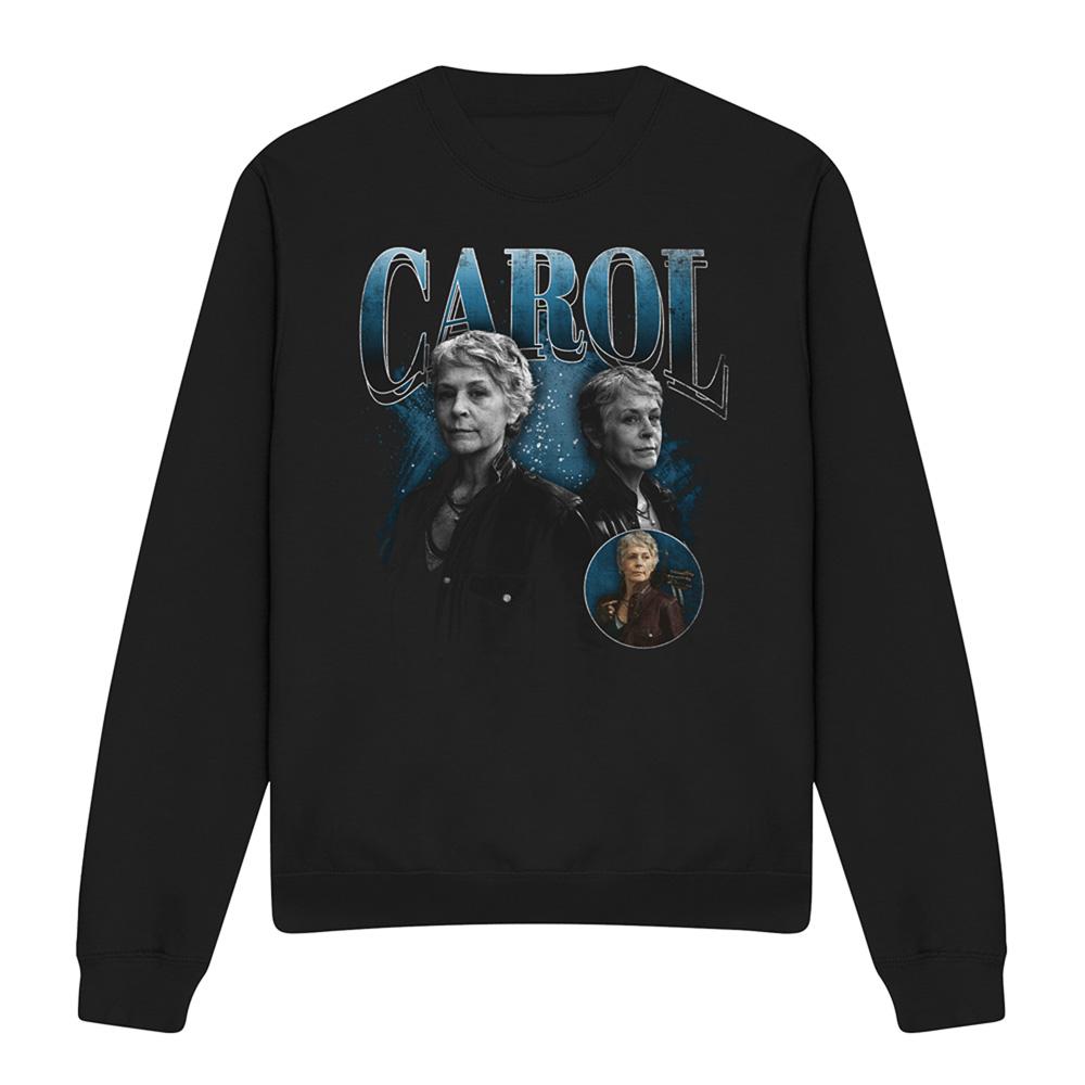 Black - Front - The Walking Dead Unisex Adult Carol Homage Sweatshirt