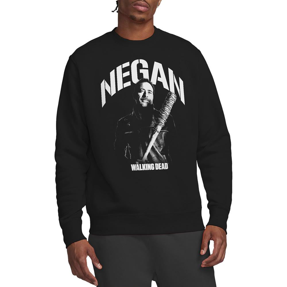 Black - Back - The Walking Dead Unisex Adult Negan Mono Sweatshirt