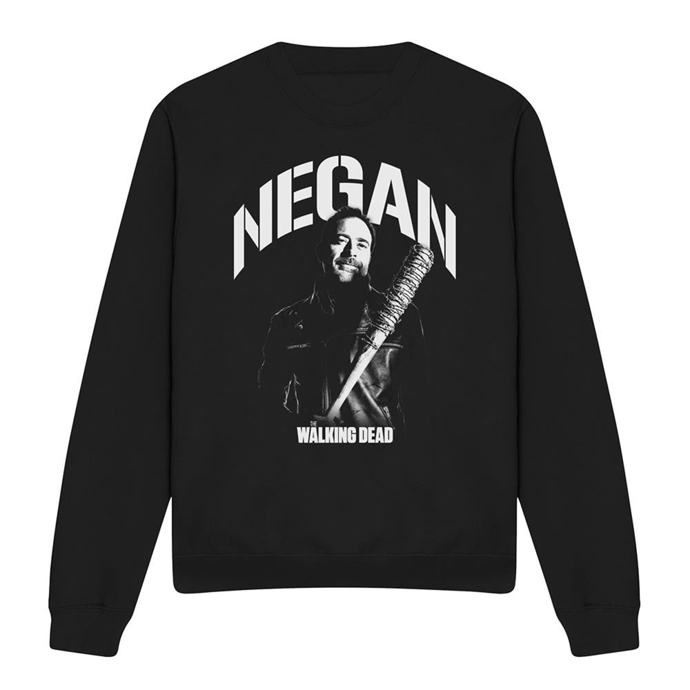 Black - Front - The Walking Dead Unisex Adult Negan Mono Sweatshirt