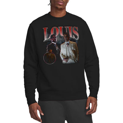 Black - Back - Interview With The Vampire Unisex Adult Louis Homage Sweatshirt