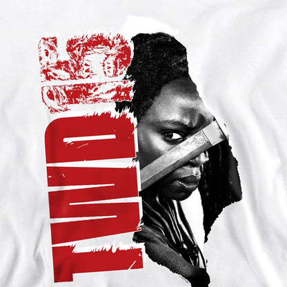 White - Side - The Walking Dead Unisex Adult Michonne 15 Sweatshirt