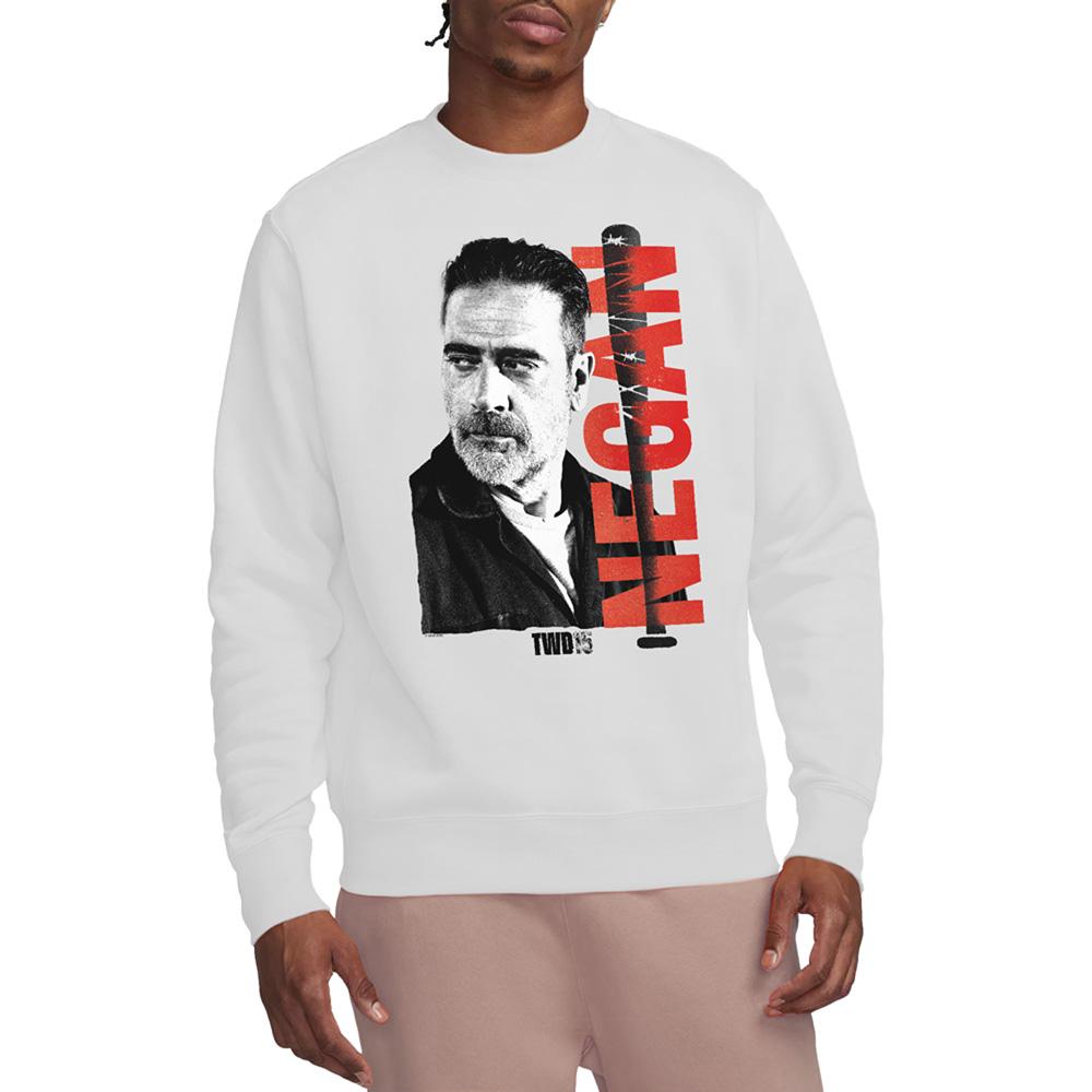 White - Back - The Walking Dead Unisex Adult Negan 15 Sweatshirt