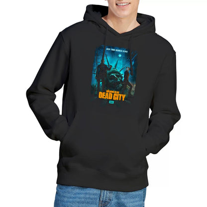 Black - Back - The Walking Dead Unisex Adult Dead City Poster Art Hoodie