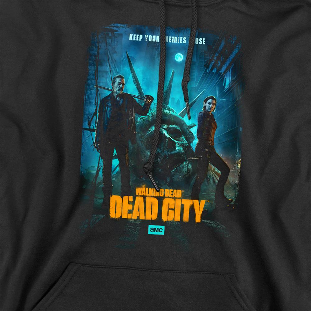 Black - Side - The Walking Dead Unisex Adult Dead City Poster Art Hoodie