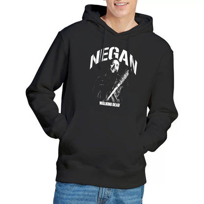 Black - Back - The Walking Dead Unisex Adult Negan Mono Hoodie