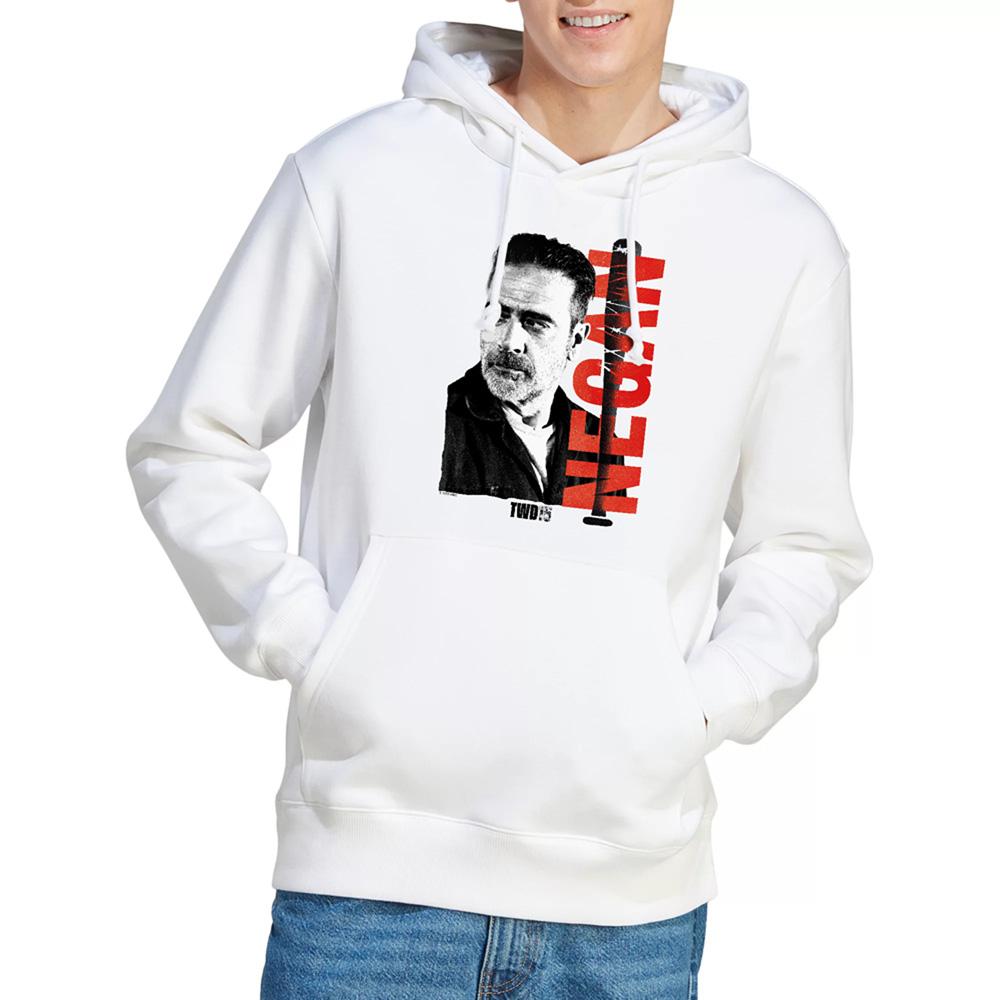 White - Back - The Walking Dead Unisex Adult Negan 15 Hoodie
