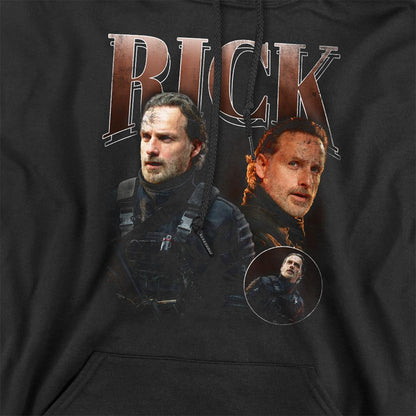 Black - Side - The Walking Dead Unisex Adult The Ones Who Lived Rick Grimes Homage Hoodie