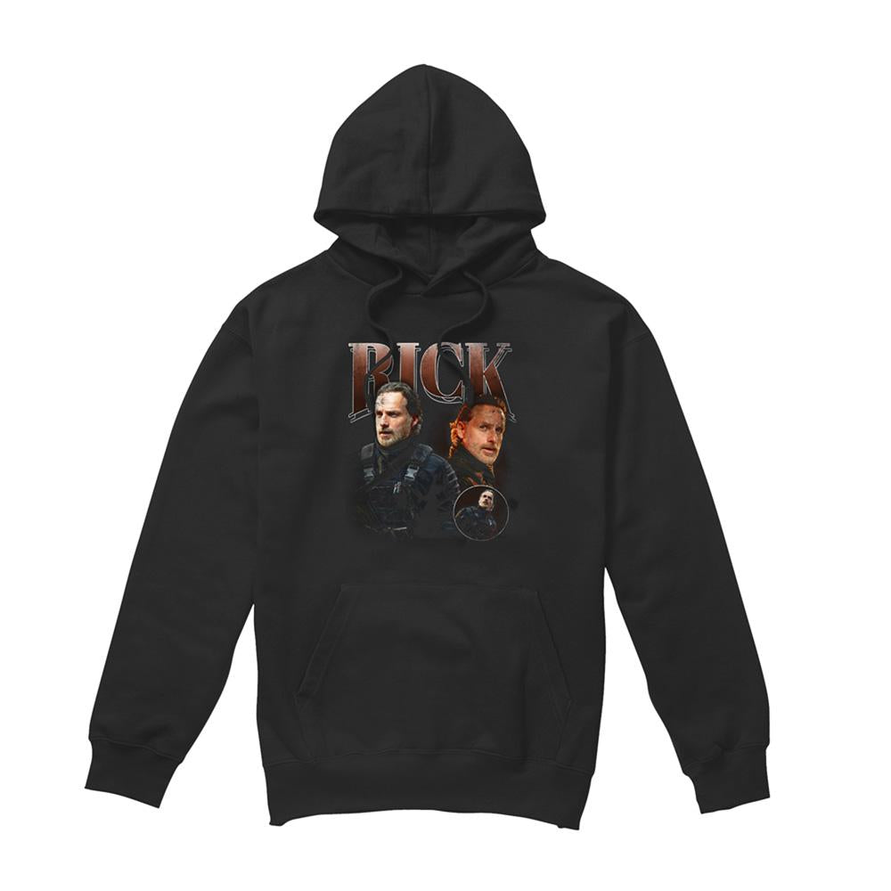 Black - Front - The Walking Dead Unisex Adult The Ones Who Lived Rick Grimes Homage Hoodie