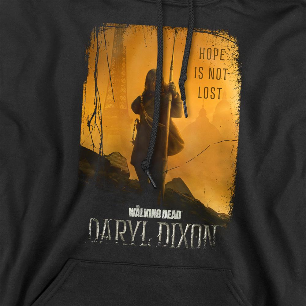 Black - Side - The Walking Dead Unisex Adult Daryl Dixon Poster Hoodie