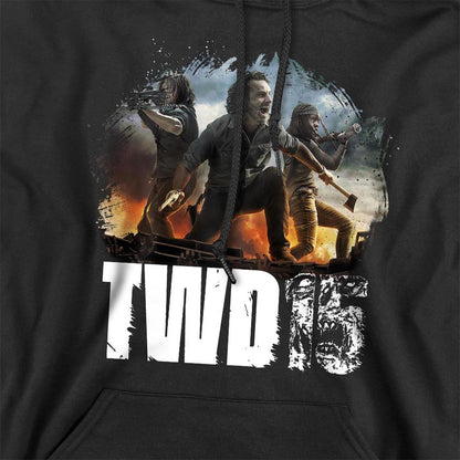 Black - Side - The Walking Dead Unisex Adult Group Pose Hoodie