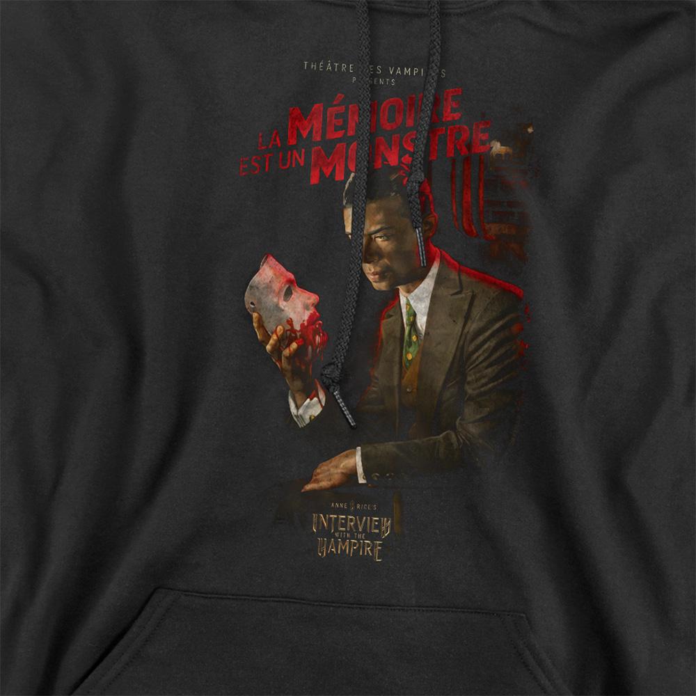Black - Side - Interview With The Vampire Unisex Adult La Memoire Poster Hoodie